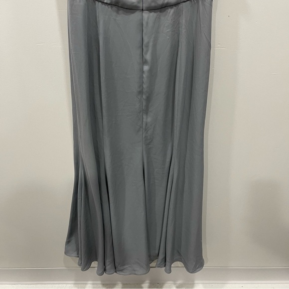 Wtoo Ruffle Trim Neckline Flowy Bridesmaid Dress Gown Size 8 - Picture 8 of 9